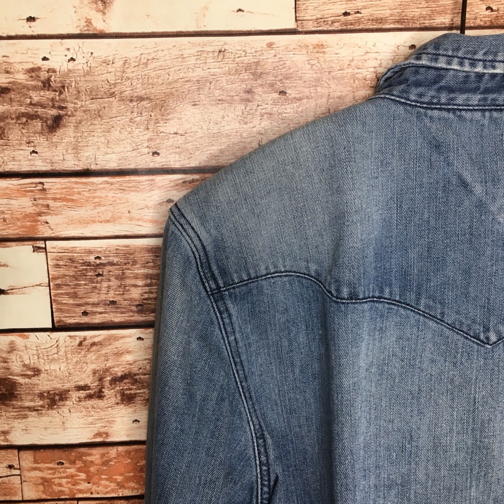 Hilfiger Mens Large Vintage Denim Jacket - Picture 5 of 8